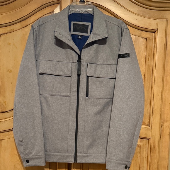 Michael Kors Light Gray Men's Shirt Jacket - Picture 1 of 16